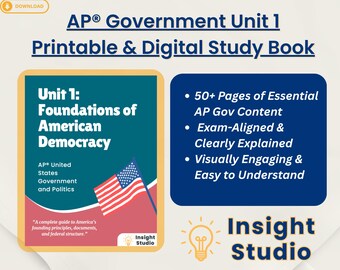 AP US Regierung Studienführer | Modul 1 - Prüfungsvorbereitung (Digitaler Download)