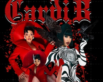 Cardi B "Am I The Drama" fan art PNG-fil (digital nedladdning)
