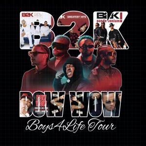 Design de camiseta da turnê Boys 4 Life do B2K BOW WOW 2026 (Download Digital)