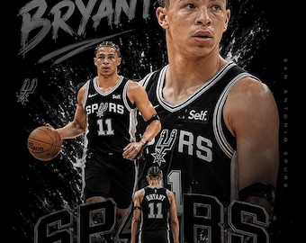 Carter Bryant Spurs Basketball PNG File, Sports Sublimation Design, Instant Download