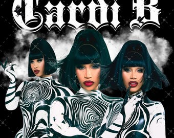 Cardi B Fan Art PNG File: Am I the Drama? (Digital Download)