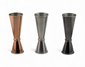 1oz/2oz Cocktail Jigger - Silver/Black/Rose gold