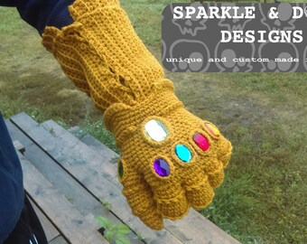 Infinity Gauntlet, MADE TO ORDER avengers handmade crochet