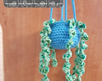 Crocheted Hanging Plant, Amigurumi, crochet, handmade crochet Made to Order