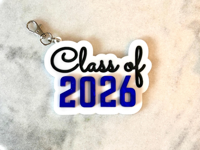 Class of 2026 Acrylic Keychain, Personalized Graduation Gift, Senior ...