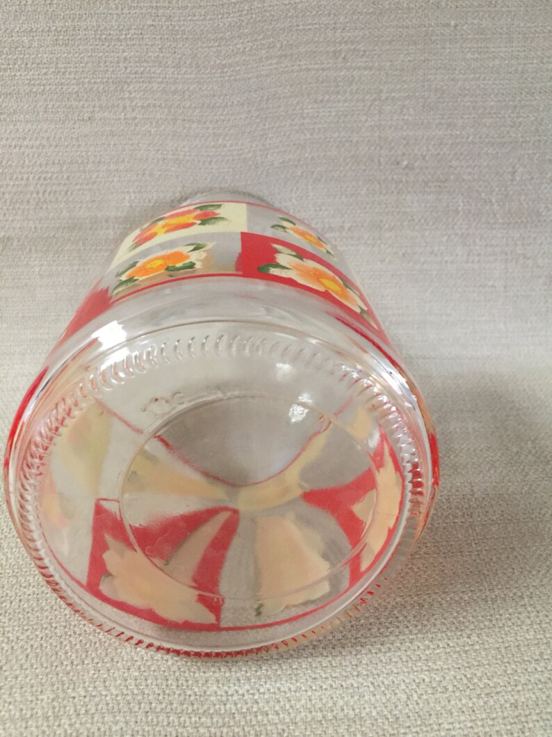 Vintage Daffodil Juice Carafe Etsy