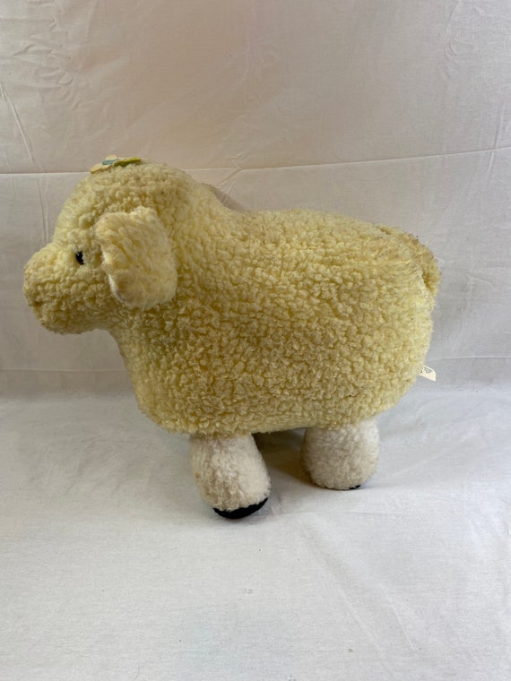 large stuffed lamb