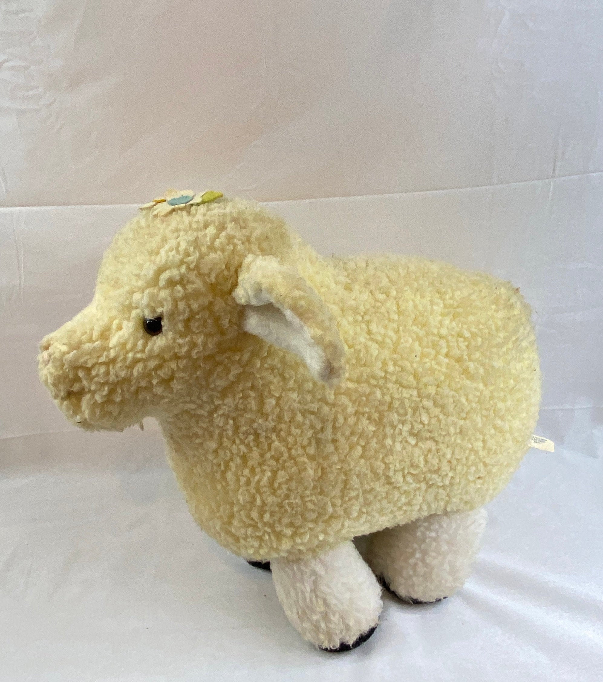 large stuffed lamb