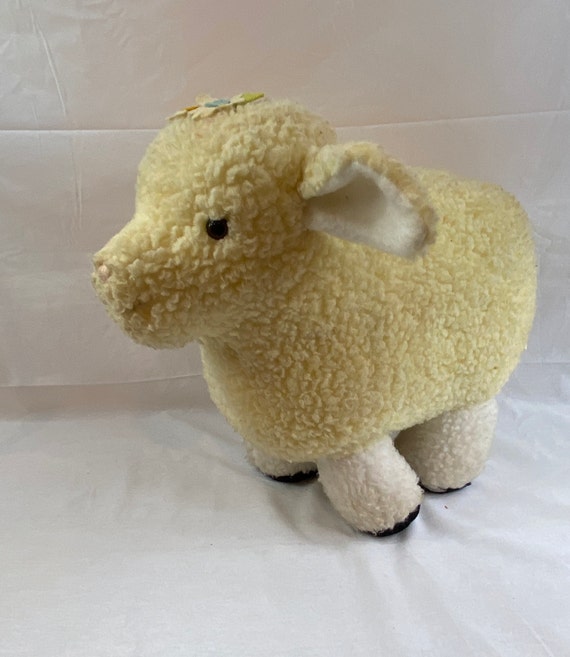 large stuffed lamb