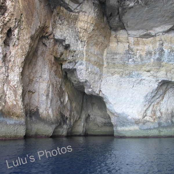 The Blue Grotto in Malta, Landscape Photography, Personalized Cards, Prints