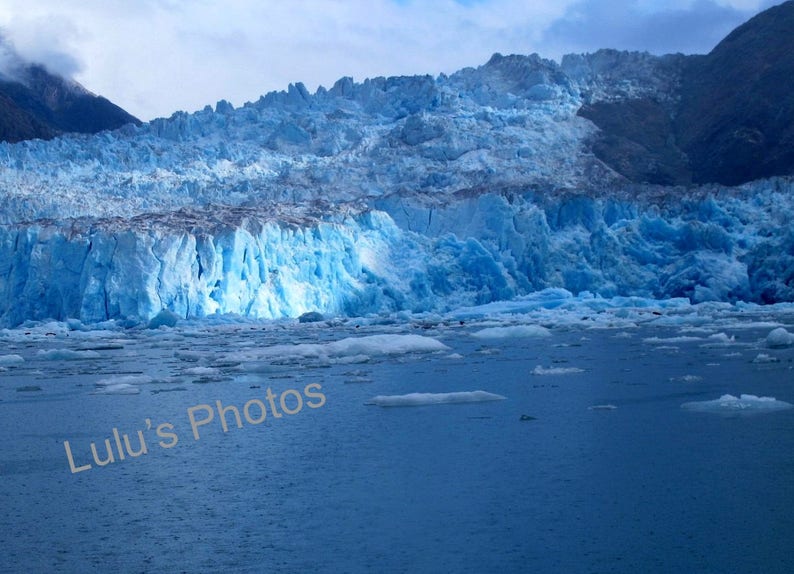 Alaska's Glaciers, Landscape Photography, Personalized Cards and Prints image 1