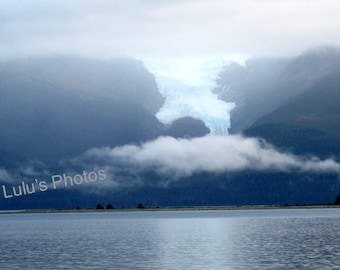Glacier Above The Clouds,  Landscape Photography, Personalized Cards and Prints