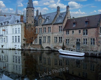 Canals of Bruges Belgium Prints and Personalized Cards
