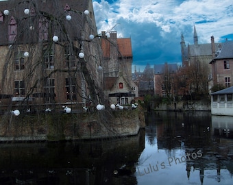 Canals of Bruges Belgium Prints and Personalized Cards