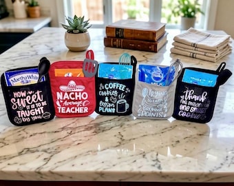 Kitchen Pot Holder Teacher Gifts for end of the year with adorable puns