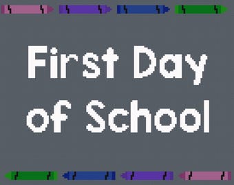 Back to School Stickvorlage