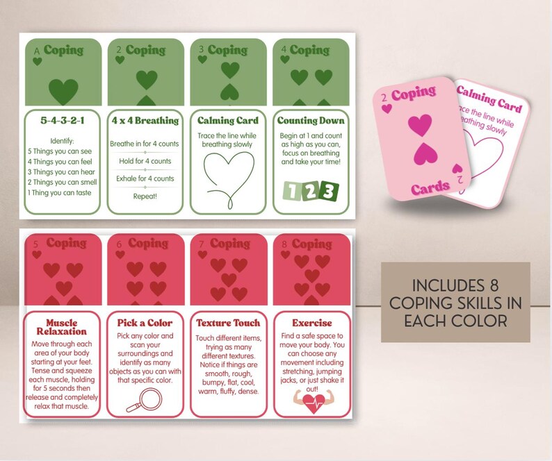 Coping Cards- Coping Skills Tools for Kids and Teens - Etsy