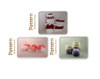 Häkelanleitungen Kollektion Tennisschuh Bootie Mary Jane Bootie Babypantoffel Bootie SAVE 3,98 with diese Häkelkollektion