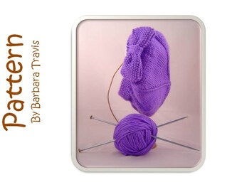 Strickanleitung Kid/Teen Size Classic Tam mit Schleife 3 Größen S, M, L Versionen mit gerader Nadel und Rundstricknadel