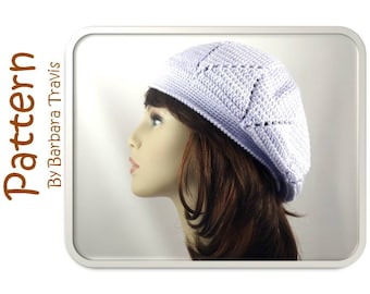 Häkelanleitung Diamond Design Slouch Beret