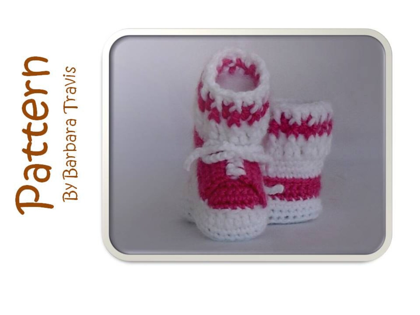 Crochet Pattern Tennis Shoe Baby Bootie PDF 3 Sizes Newborn Etsy