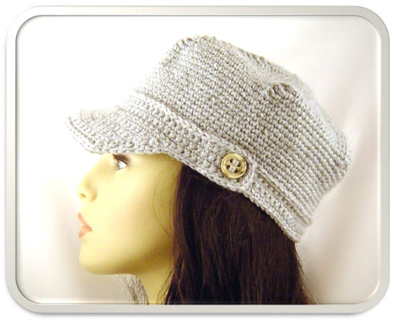 Crochet Pattern Pinwheel Newsboy Cap H1009 Engineer Hat - Etsy