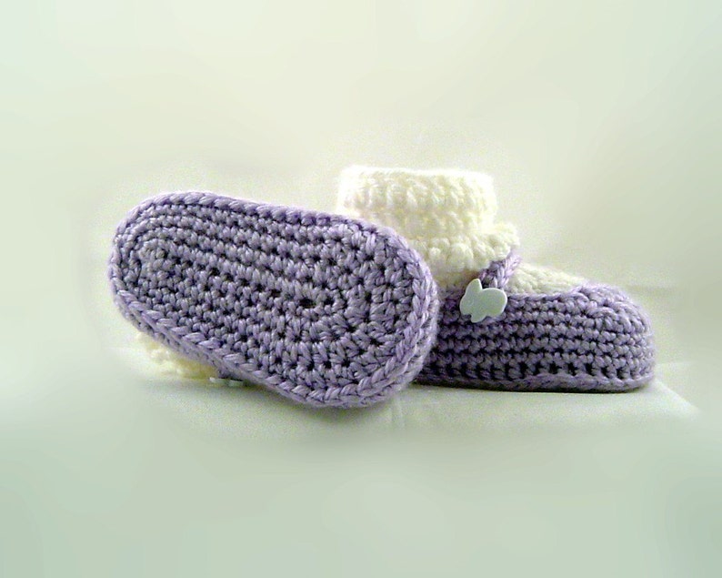Crochet Pattern Mary Jane Baby Bootie 3 Sizes Etsy