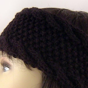 Knitting Pattern Ear Warmer 2 Designs one with Flower E1001 image 3