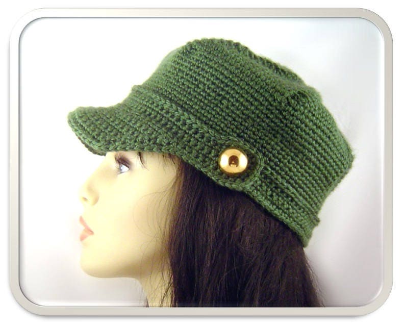 Crochet Pattern Pinwheel Newsboy Cap H1009 Engineer Hat image 9