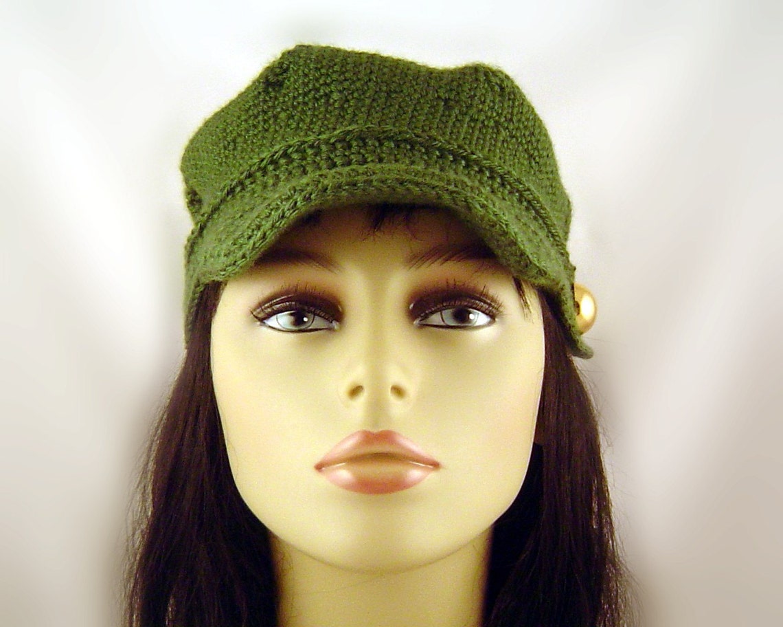 Crochet Pattern Pinwheel Newsboy Cap H1009 Engineer Hat - Etsy