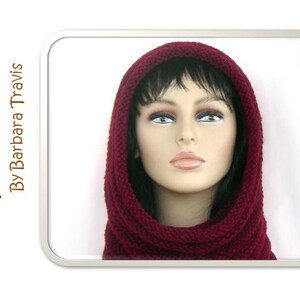 Knitting Pattern Snood Hood Beehive Design H1001 Eternity