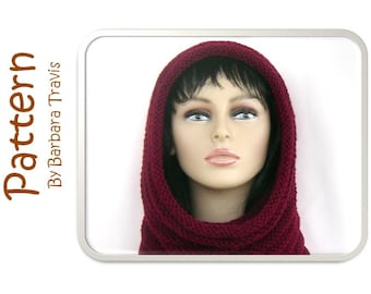 Knitting Pattern Snood Hood Beehive Design H1001 Eternity