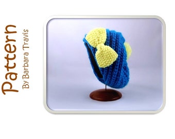 Strickanleitung Baby Kind Spirale Slouch Beret 3 Grössen, Small, Medium, Large