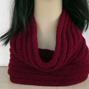 Knitting Pattern Snood Hood Beehive Design H1001 Eternity image 4