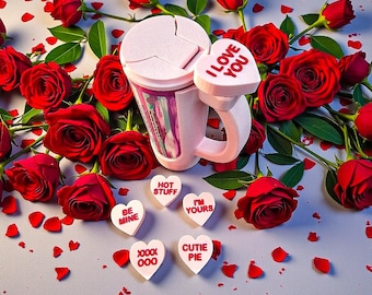 Heart Candy Click & Sip 12 oz. Schlanker Dosenhalter