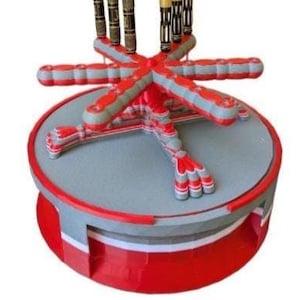 Turnstile Dart Holder with Storage Tray for table, shelf or desk display
