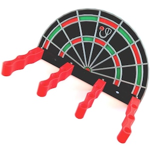 Soporte de dardos para montaje en pared, expositor compacto, decoración de cueva de hombre, organizador de sala de juegos