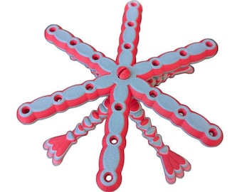 Turnstile Dart Holder: Compact 18-Dart, 2-Color 3D Printed Design