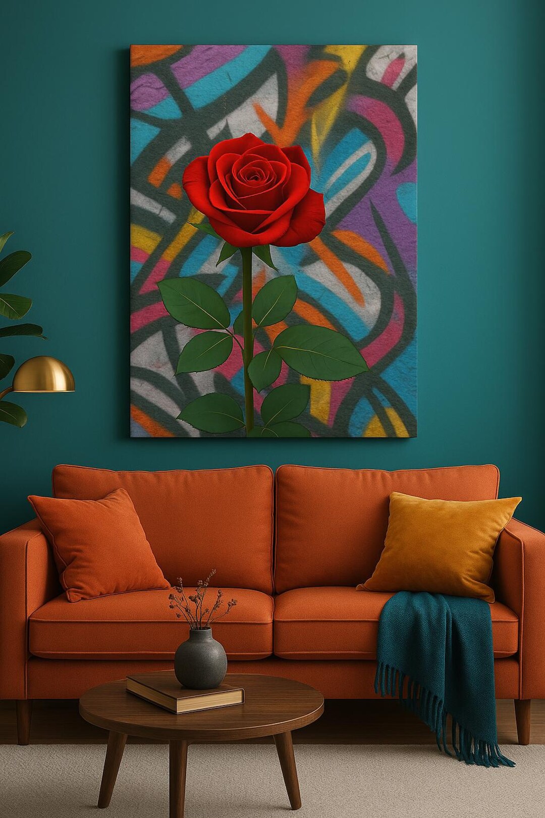 Large Floral Wall Art for Living Room Home Decor Gift for Women - Etsy