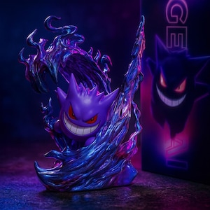 Gengar Ghost Claw Figure 18cm – Pokemon Anime Collectible Statue | Kawaii Model Toy for Fans & Gift