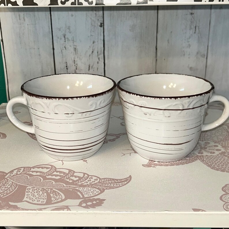 Pfaltzgraff Trellis Coffee Mugs