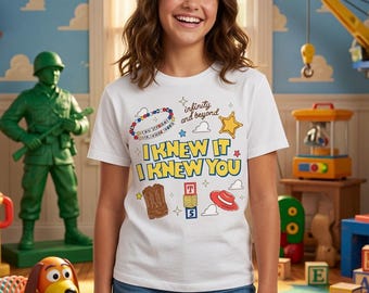 Maglietta retrò "Lo sapevo, sapevo che compivi 5 anni", maglietta Swifts e Toy Story 5, compleanno Disneyland Swifts Toy Story 5, maglietta compleanno Toy Story
