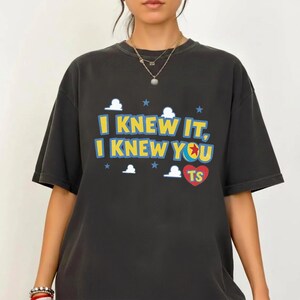 Vintage I Knew It I Knew You Shirt, TS and Toy Story 5 Friendship Shirt, Woody Buzz Lightyear Tee, Disneyland Toy Story Family Matching Tee image 4