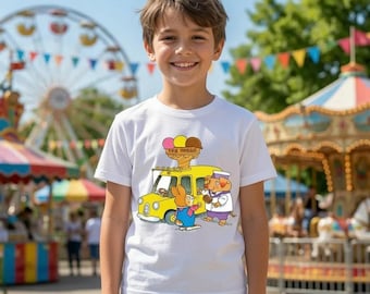 Maglietta Richard Scarry Comfort Colors, Maglietta Busytown Vehicles, Libro per bambini vintage, Maglietta per insegnanti di scuola materna, Maglietta per amanti dei libri, Regalo per i fan