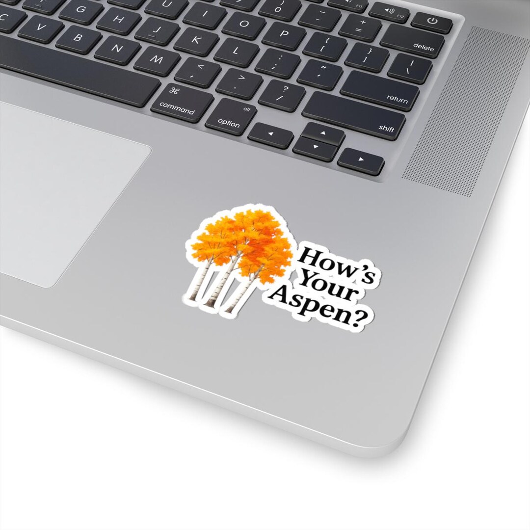 Funny Autumn Aspen Tree Sticker: Weatherproof Fall Decal - Etsy