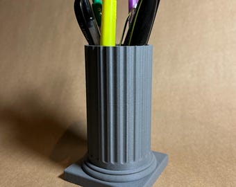 Roman Style Column Desk Organizer/Pencil Holder