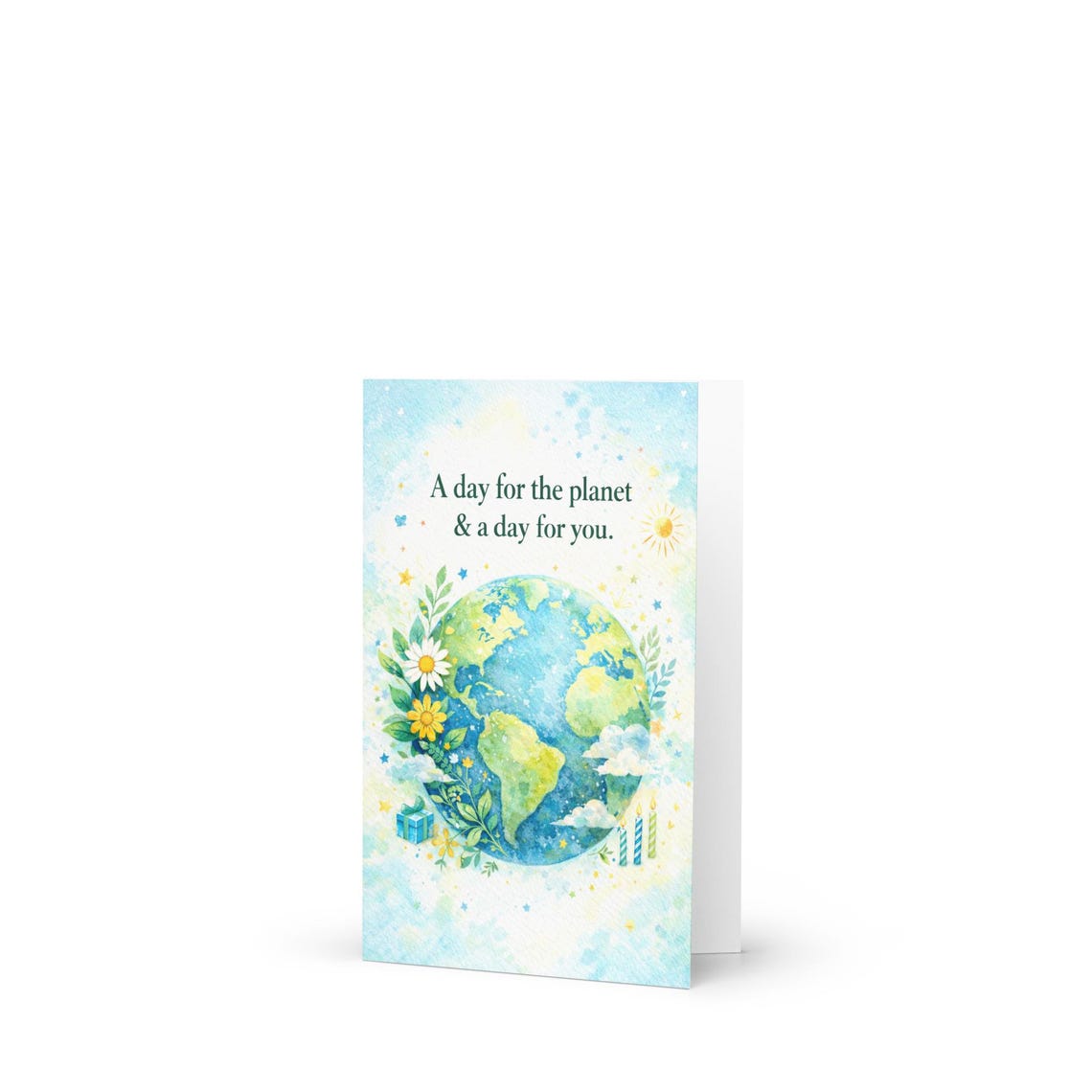 Earth Day Birthday Card | April 22 Bday Gift | Earth Day Greeting Card ...