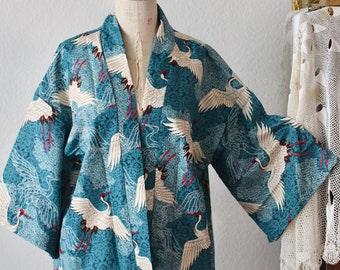 Vintage Souvenir Japanese Gift for Her Kimono Jacket for Women Japanese Haori Jacket Made in Japan Clothing