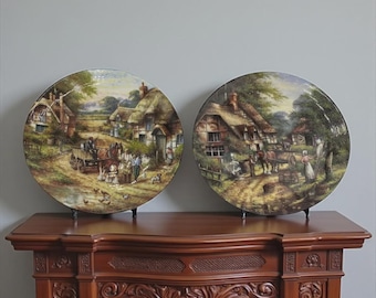 Country Days, pratos de colecionador de porcelana Wedgwood vintage de edição limitada