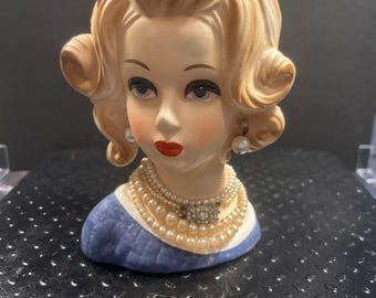 Napco Lady Head Vase